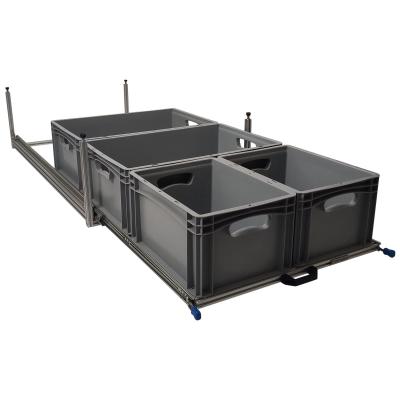 Wohnmobil Regal Aluminium Auszug Unterboden 1200x600