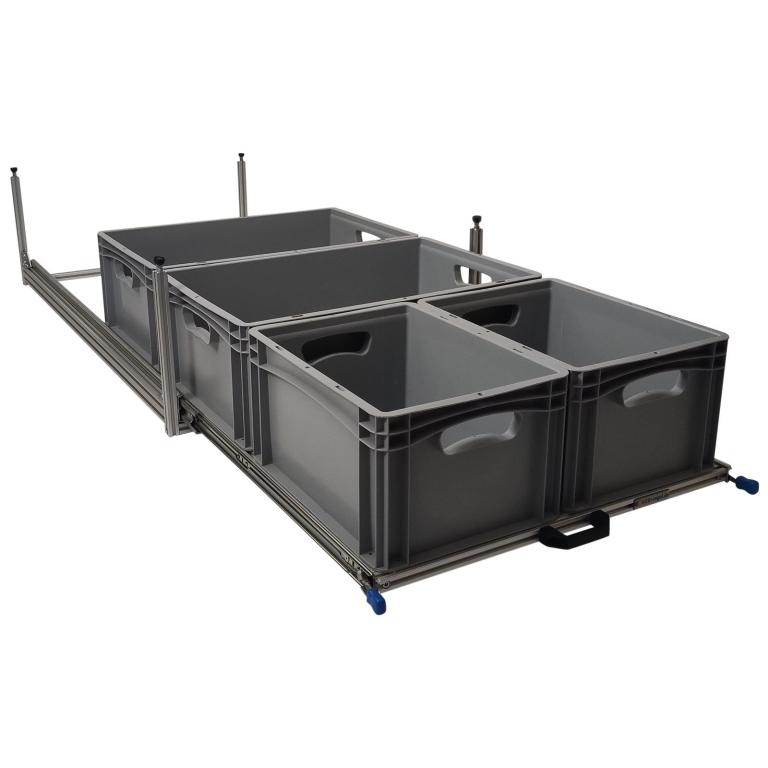 Wohnmobil Regal Aluminium Auszug Unterboden 1200x600