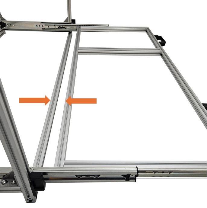 Wohnmobil Regal Aluminium Auszug Unterboden 400x900