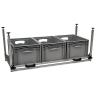Wohnmobil Regal Aluminium Auszug Unterboden 400x900