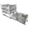 Wohnmobil Regal Aluminium Tower 3 - 800 - mit 3 Auszügen