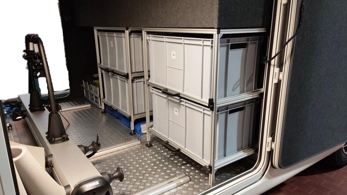 Wohnmobil Regal Aluminium für Concorde Carver