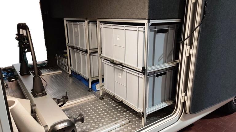 Wohnmobil Regal Aluminium für Concorde Carver