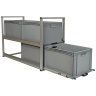 Kastenwagen Auszug mit 2 Auszügen für 2 Boxen 600 x 400 auf jedem Auszug