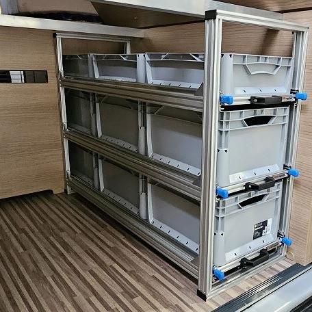 Kastenwagen Auszüg VOBI Regalsysteme 