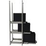 Wohnmobil Regal Aluminium Mini Tower mit 3 Auszügen