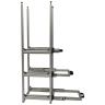 Wohnmobil Regal Aluminium Mini Tower mit 3 Auszügen