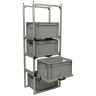 Wohnmobil Regal Aluminium Tower 2 mit 3 Auszügen
