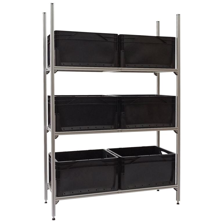 Wohnmobil Regal Aluminium Tower 2 lang mit 3 Rahmen