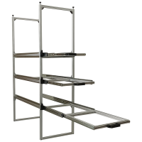 Wohnmobil Regal Aluminium Tower 1 - 800 - mit 3 Auszügen