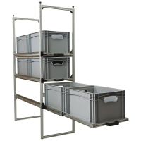 Wohnmobil Regal Aluminium Tower 1 - 800 - mit 3 Auszügen