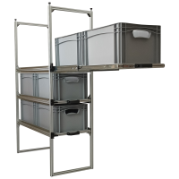 Wohnmobil Regal Aluminium Tower 1 - 800 - mit 3 Auszügen