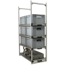 Wohnmobil Regal Aluminium Tower 1 - 800 - mit 3 Auszügen und Einlegeboden