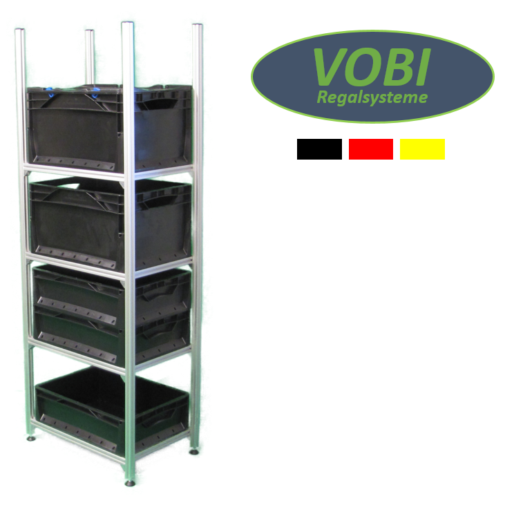 Wohnmobil Regal Aluminium Tower 1 mit 4 Rahmen