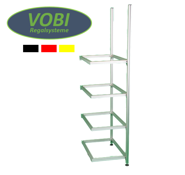 Wohnmobil Regal Aluminium Anbau für Tower 1 & 3 mit 4 Rahmen