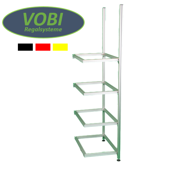 Wohnmobil Regal Aluminium Anbau für Tower 1 & 3 mit 4 Rahmen