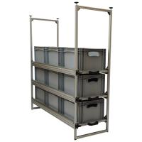 Wohnmobil Regal Aluminium Tower 1 - 1200 - mit 3 Auszügen
