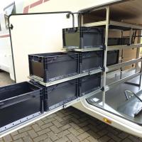 Wohnmobil Regal Aluminium Tower 1 - 1200 - mit 3 Auszügen