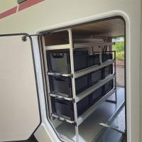 Wohnmobil Regal Aluminium Tower 1 - 1200 - mit 3 Auszügen
