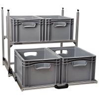 Wohnmobil Regal Aluminium Tower 3 mit 1 Auszug und 1 Rahmen
