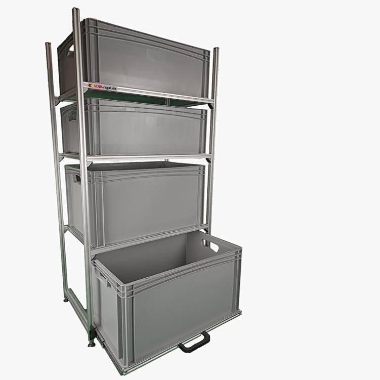 Wohnmobil Regal Aluminium Tower 3 mit 1 Auszug und 3 Rahmen