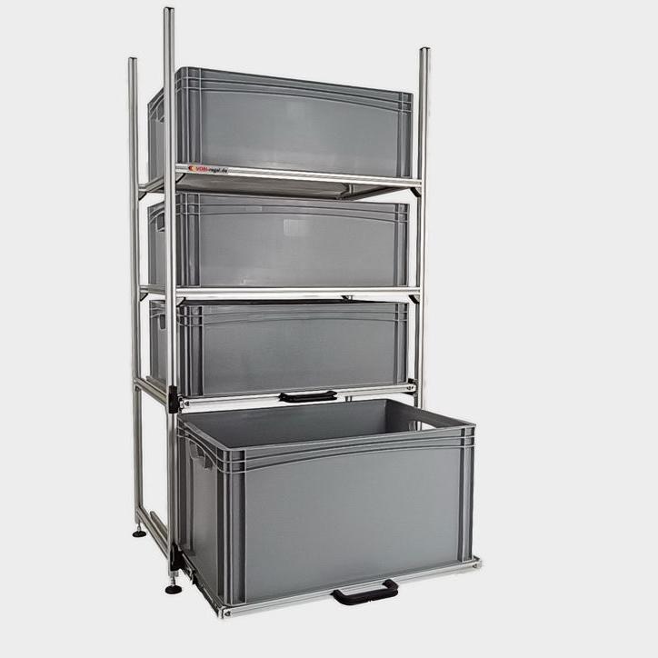 Wohnmobil Regal Aluminium Tower 3 mit 2 Auszügen und 2 Rahmen