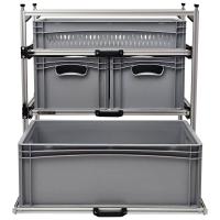 Wohnmobil Regal Aluminium Tower 3 mit 3 Auszügen