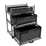 Wohnmobil Regal Aluminium Tower 3 mit 3 Auszügen