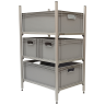 Wohnmobil Regal Aluminium Tower 4 mit 3 Rahmen