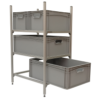 Wohnmobil Regal Aluminium Tower 4 mit 3 Rahmen