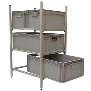 Wohnmobil Regal Aluminium Tower 4 mit 3 Rahmen