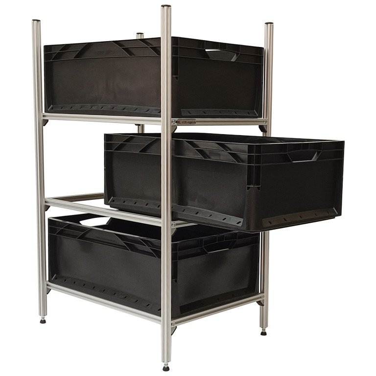 Wohnmobil Regal Aluminium Tower 4 mit 3 Rahmen