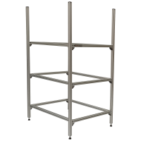 Wohnmobil Regal Aluminium Tower 4 mit 3 Rahmen