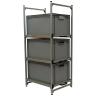 Wohnmobil Regal Aluminium Tower 4 - 600 - mit 3 Auszügen