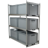 Wohnmobil Regal Aluminium Tower 4 - 1200 - mit 3 Auszügen