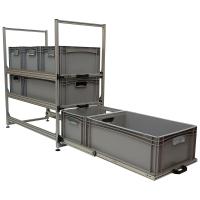 Wohnmobil Regal Aluminium Tower 4 - 900 - mit 3 Auszügen