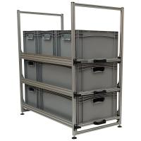 Wohnmobil Regal Aluminium Tower 4 - 900 - mit 3 Auszügen