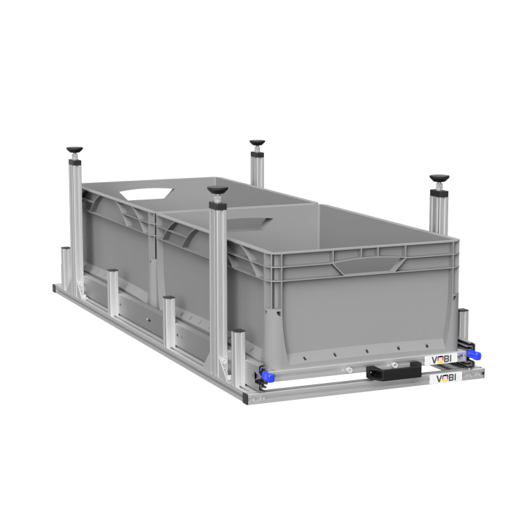 Wohnmobil Regal Aluminium Auszug Unterboden 1200x400 