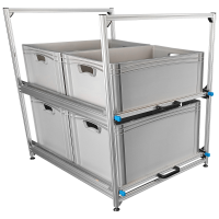 Wohnmobil Regal Aluminium Tower 3 - 800 - mit 2 Auszügen